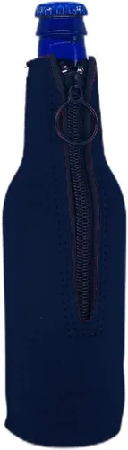 Vista 17 de Botella de cerveza de neopreno en blanco Coolie (1, negro)