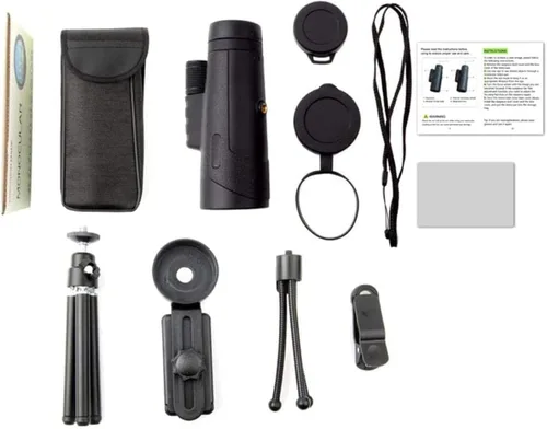 Vista 3 de Monocular Telescope, 12x50 Monocular Telescope, Portable IPX7 Waterproof Monocular BAK4 Prism Lens Monocular with Smartphone Adapter and Tripod for