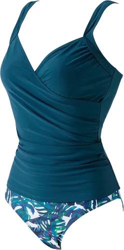 Vista 53 de SUUKSESS Traje de baño tankini sexy con efecto de realce y control de abdomen para mujer