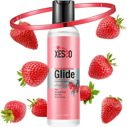 Vista 12 de XESSO Strawberry Anal-Ease Lube 8.3 onzas líquidas, gel desensibilizante relajante para puerta trasera a base de agua para hombres, mujeres