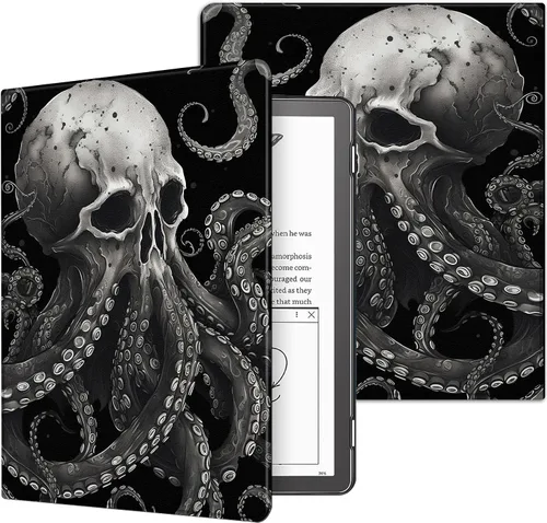 Vista 103 de Funda para Kindle básico de 6 pulgadas (11.ª generación), múltiples ángulos, piel sintética, delgada, con función de encendido y apagado automático