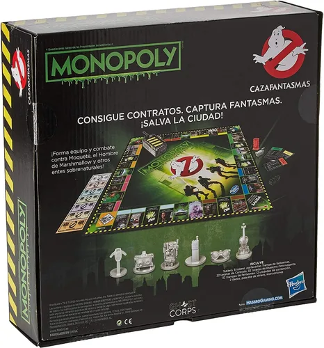 Vista 7 de Monopoly Juego de mesa Ghostbusters: 2-6 jugadores, mayores de 8 años
