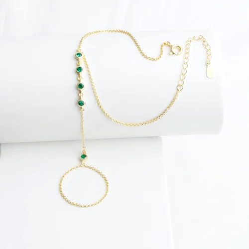 Vista 101 de Pulsera de plata de ley 925 para mujer, pulsera de mano para mujer, pulseras esclavas de 7 a 9 pulgadas ajustable