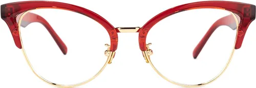 Vista 2 de Zeelool Gafas Browline para mujer con bloqueo de luz azul, 100% UV400, Charlene FX0819
