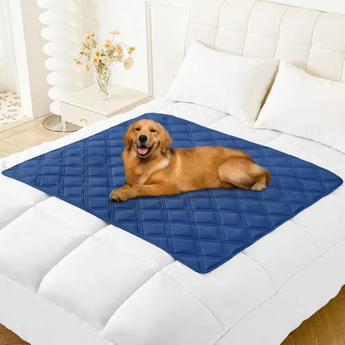 Vista 88 de Smiry Funda impermeable para cama de perro, manta reversible para mascotas para sofá Manta suave lavable para perro, funda a prueba de fugas