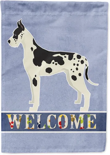 Vista 104 de Caroline's Treasures CK3704GF Bandera de jardín de bienvenida de Akita Shepherd Black and Tan - Bandera decorativa para patio exterior, patio