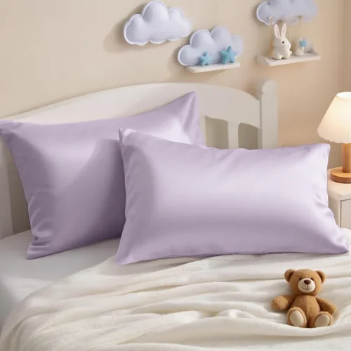 Vista 12 de NTBAY Juego de 2 fundas de almohada de algodón egipcio para niños pequeños, fundas de almohada de viaje de algodón de 500 hilos de 13 x 18 pulgadas