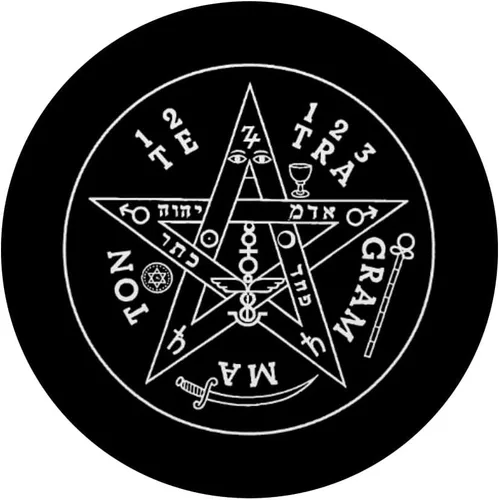 Vista 3 de Tetragrammaton Pentagram PopSockets - Agarre y soporte para teléfonos y tabletas, Negro
