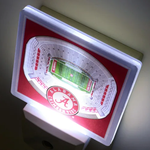 Vista 3 de YouTheFan - Luz Nocturna StadiumView de NCAA de Alabama Crimson Tide