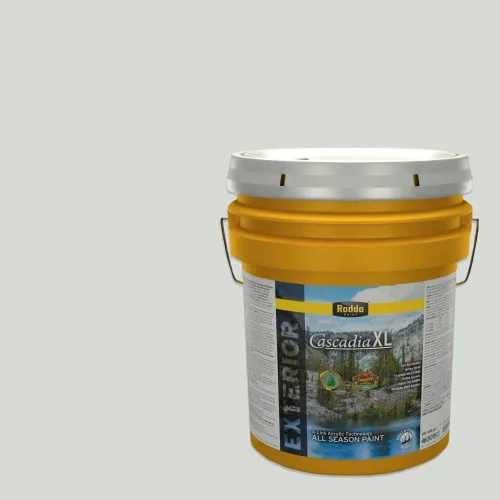 Vista 127 de Rodda Paint CASCADIA XL - Pintura e imprimación satinada para exteriores en uno, cuarto de galón, blanco abstracto