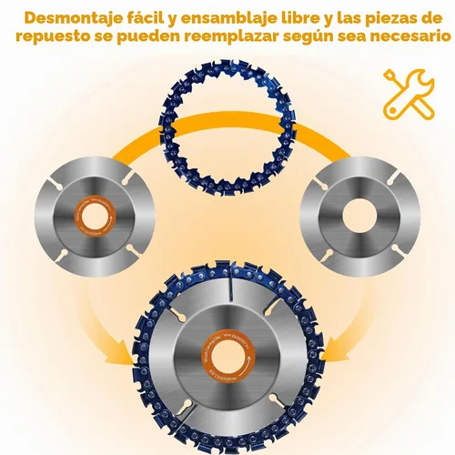 Vista 5 de Juego de 13 discos de tallado de madera para amoladora angular de 4 o 4 1/2 pulgadas, herramienta de tocón, accesorios de rueda de disco