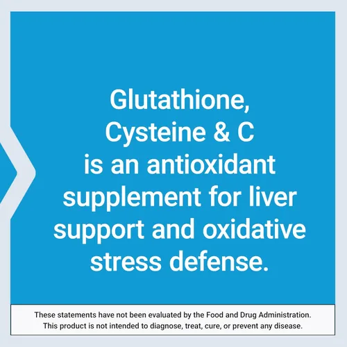 Vista 6 de Life Extension Glutatión, cisteína y C, 500 mg de vitamina C, potente suplemento antioxidante para apoyar la salud del hígado, sin gluten, sin OMG