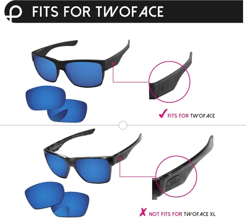 Vista 2 de Lentes de repuesto y destornillador para gafas de sol Oakley TwoFace OO9189