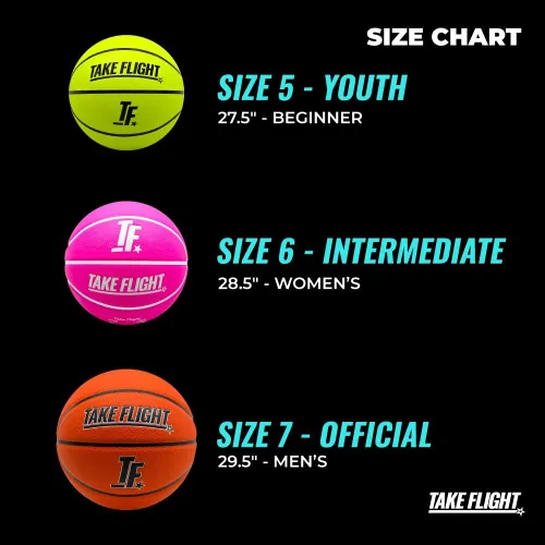Vista 4 de TAKE Flight Baloncesto, Agarre Avanzado de Alto Rendimiento, Baloncesto Oficial