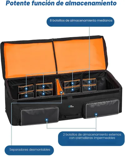 Vista 3 de JOYTUTUS Organizador de Caja de Carga para Camioneta, Bolsa de Carga para Caja de Camión, Organizador de Almacenamiento Transportador Accesorios