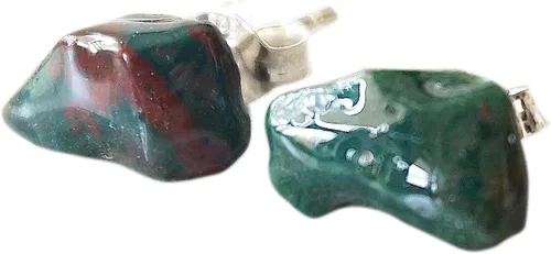 Vista 57 de Pendientes de tuerca de cristal de piedra natal aleternativa para mujer y hombre