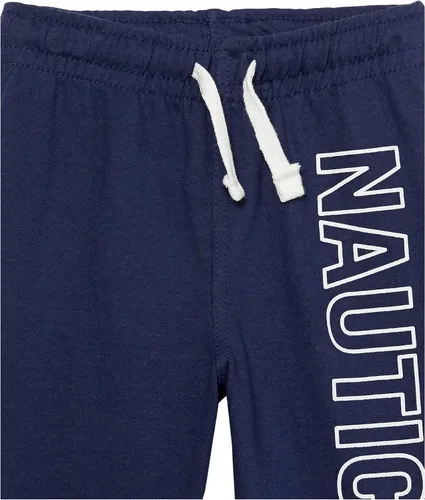 Vista 4 de Nautica Boys' Pull-on Fleece Shorts, Drawstring Closure