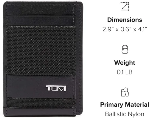 Vista 8 de TUMI Estuche para tarjetas con clip para dinero Alpha