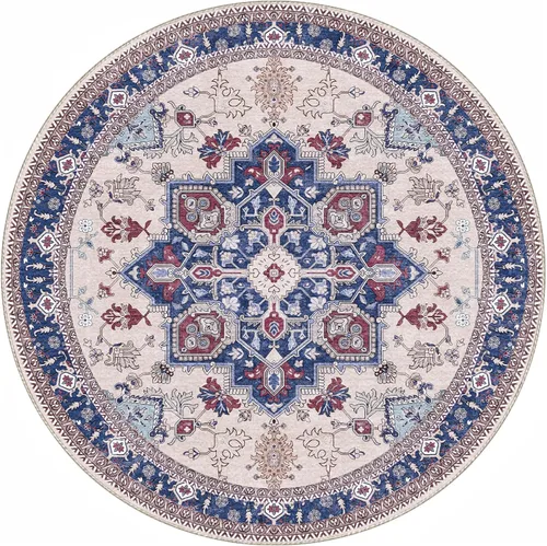 Vista 261 de OPPODREAM Alfombras suaves, pequeñas y lavables con parte trasera antideslizante, alfombra de cachemira sintética de pelo bajo, 2 x 3 pies, azul