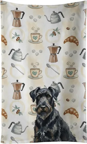 Vista 124 de Caroline's Treasures Afghan Hound - Toalla de cocina para barra de café, terciopelo frontal y lazo de algodón, lavable a máquina Sabueso afgano