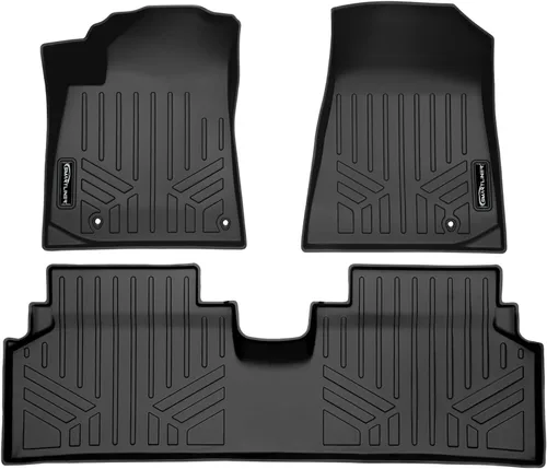 Vista 3 de SMARTLINER Juego de revestimientos de piso de primera fila para Kia NIRO EV 2023-2025 (sin híbrido enchufable) Custom Fit · All-Weather TPE ·