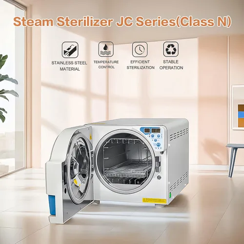 Vista 2 de EustomA Esterilizador automático de vapor autoclave 16L/18/23L Función de secado de alta presión Temperatura vapor Pantalla digital Cerradura