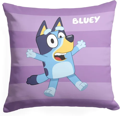 Vista 10 de Northwest Almohada Bluey, 18" x 18", Roll Call Bandit