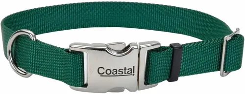 Vista 40 de Coastal Collar de perro ajustable para mascotas con hebilla de metal, cómodo collar de perro resistente a la decoloración con cierre a presión Negro