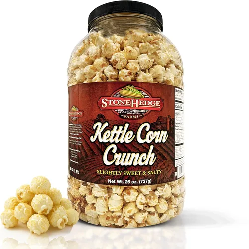 Vista 11 de Palomitas con sabor a mantequilla y toffee de Stonehedge Farms Tubo grande de 32 oz Perfecto para fiestas y Navidad Snacks dulces en granel