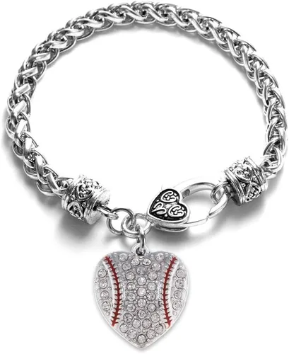 Vista 16 de Inspired Silver - Pulsera de plata con dije personalizado y circonitas cúbicas.