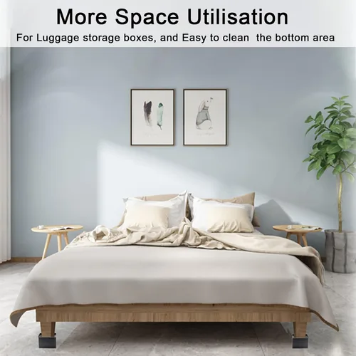 Vista 7 de MYMULIKE Elevadores de cama de 3 pulgadas, 11000 libras, resistentes, rectangulares de gran tamaño, elevadores de muebles de apertura ancha