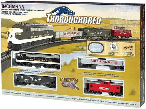 Vista 2 de Bachmann Trains - Conjunto de Tren Eléctrico Thoroughbred Listo para Funcionar - Escala HO