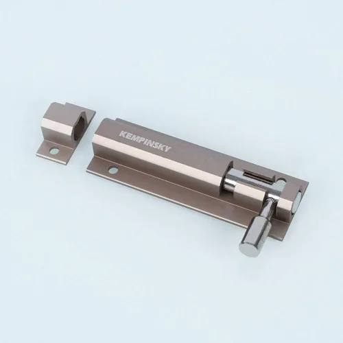 Vista 4 de Puertas y ventanas de aleación de aluminio exquisitas de alta calidad, la calidad universal del perno de color níquel es confiable (1.97 pulgadas)
