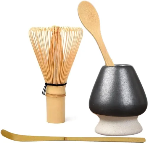 Vista 9 de Matcha Tools, soporte para batidor de matcha, soporte para batidor de Matcha Chasen, soporte de cerámica, cuenco de matcha, inicio de ceremonia