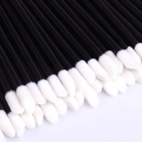 Vista 6 de Kit de suministros para extensión de pestañas de 300 piezas, cepillos desechables para pestañas, micro hisopos, varitas para máscara, cepillos