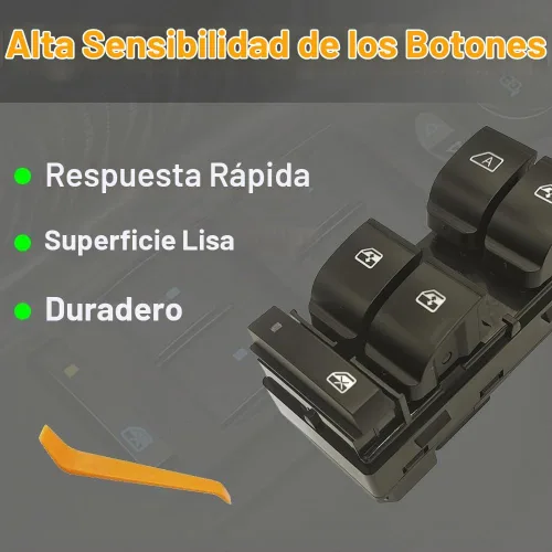 Vista 6 de 20945129 Botón de interruptor maestro de control de ventana del lado del conductor Compatible con 2007-2013 Chevy Silverado 1500/2500 HD/3500 HD/GMC