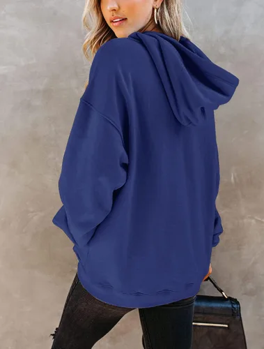 Vista 26 de Yuccalley Sudaderas con capucha y bolsillo de manga larga para mujer