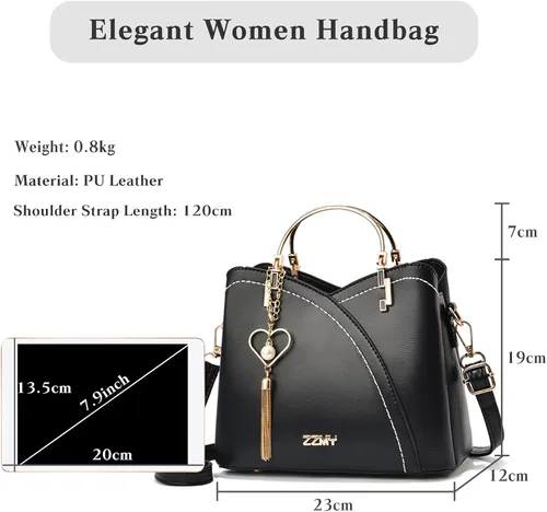 Vista 3 de FANDARE Bolso de mano con borlas para mujer