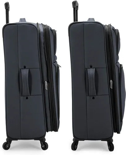 Vista 6 de US Traveler - Equipaje extensible con ruedas giratorias y costado blando Anzio Gris oscuro US08120G