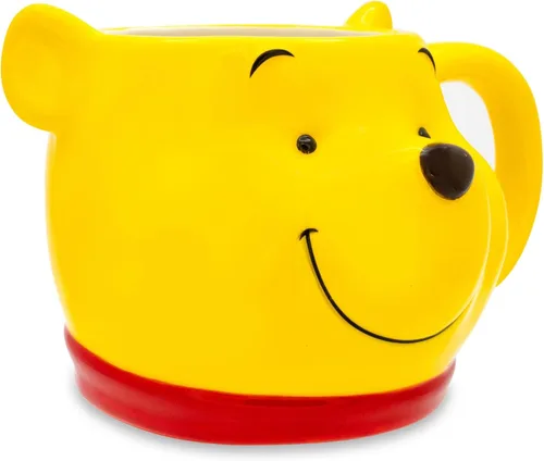 Vista 3 de Winnie the Pooh Disney - Taza de cerámica esculpida en 3D, taza de café grande para té, expreso, cacao, capacidad para 20 onzas