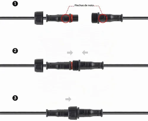 Vista 7 de Conector resistente al agua.