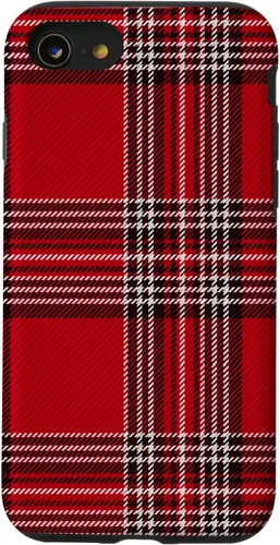 Vista 18 de Funda con diseño de Navidad a cuadros rojos para iPhone 13 Pro Max