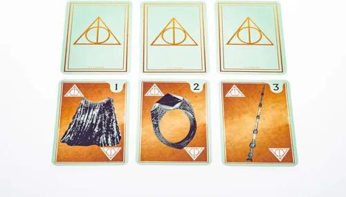 Vista 2 de Shuffle Harry Potter, tarjeta de búsqueda de las Reliquias de la Muerte, divertido juego de estrategia, para 2-4 jugadores, regalo para niños
