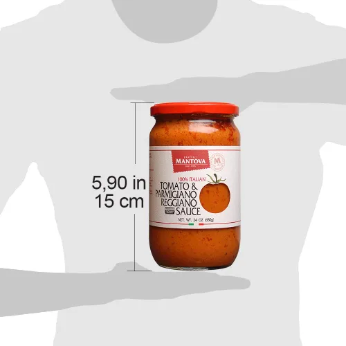 Vista 5 de Salsa de pasta Parmigiano Reggiano, elaborada con ingredientes frescos y certificada por el Consorzio de Parmigiano Reggiano 24 oz, paquete de 2