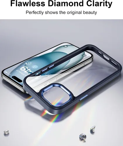 Vista 140 de HOOMIL Funda para iPhone 7 Plus/iPhone 8 Plus de 5.5 Pulgadas, sin amarillamiento, protección contra caídas, cubierta trasera dura transparente