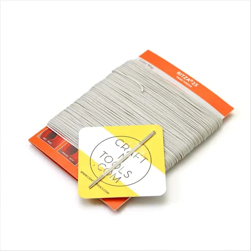 Vista 7 de Amber Glow RITZA 25 Tiger Thread for Leather Craft Hilo de tigre encerado Poliéster de 0.047 in