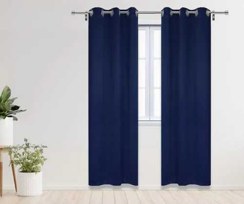 Vista 20 de YOUR CHAIR COVERS - Cortinas opacas de poliéster con ojales - (negro 52 x 63 pulgadas - juego de 2) - para oscurecer la habitación, dormitorio, sala