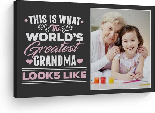 Vista 19 de Smile Art Design Impresión en lienzo personalizada: arte de pared con fotos personalizadas, hecho a pedido en Estados Unidos, lienzo premium