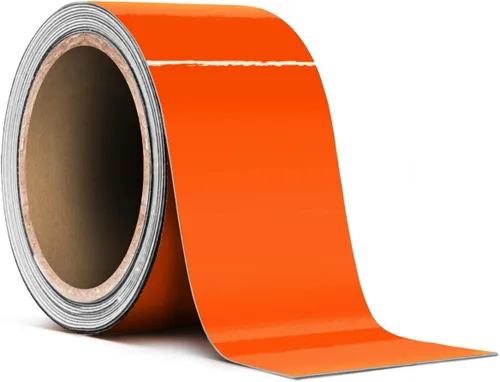 Vista 8 de VViViD Rollo de Cinta de Vinilo Adhesiva con Liberación de Aire Naranja Brillante para Rayas (1 pulgada x 20 pies)