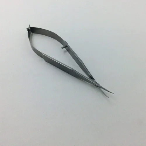 Vista 2 de Capsulotomía curvada de acero inoxidable Scissor 4.9 in ojo oftálmico ent isntrument
